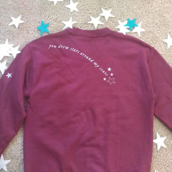 Taylor Swift Folklore Sweatshirt stars around my - Picture 5 of 7